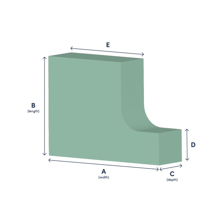 L-Shape Curved