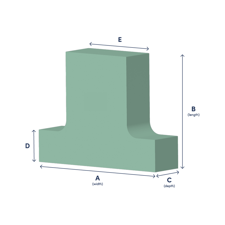 T-Shape Curved